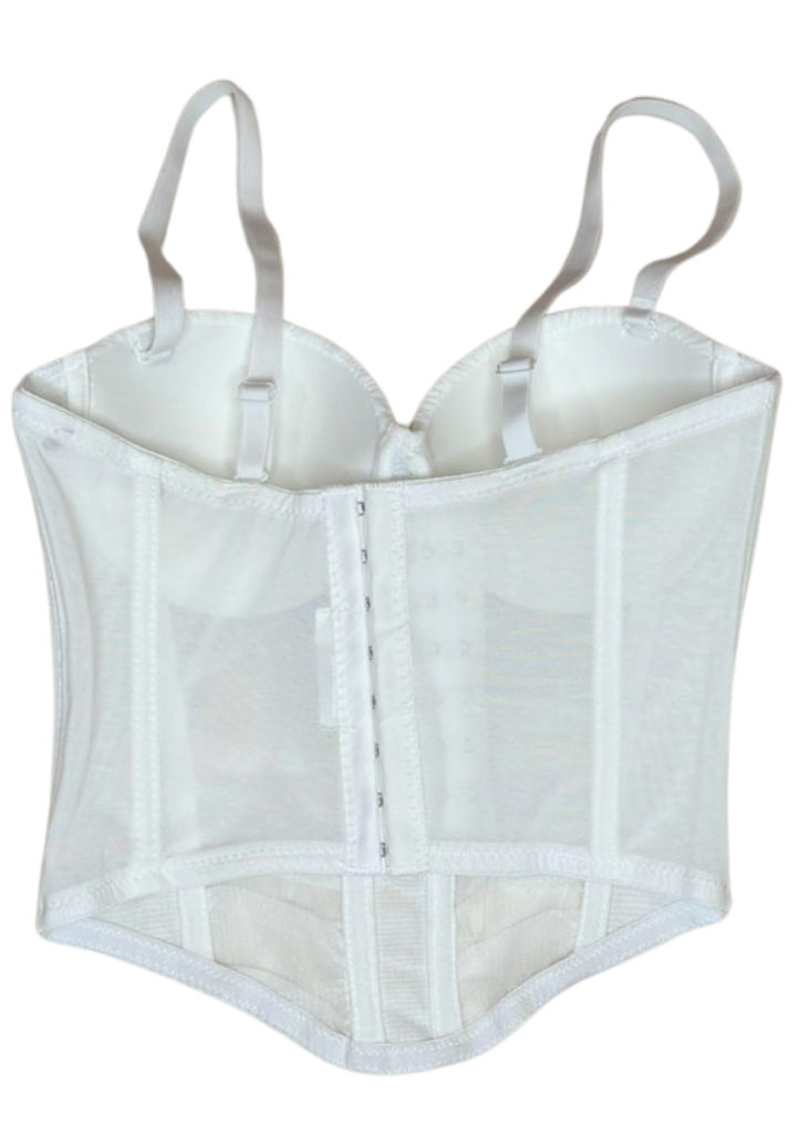 Ethereal Structure Pleated Cup Corset