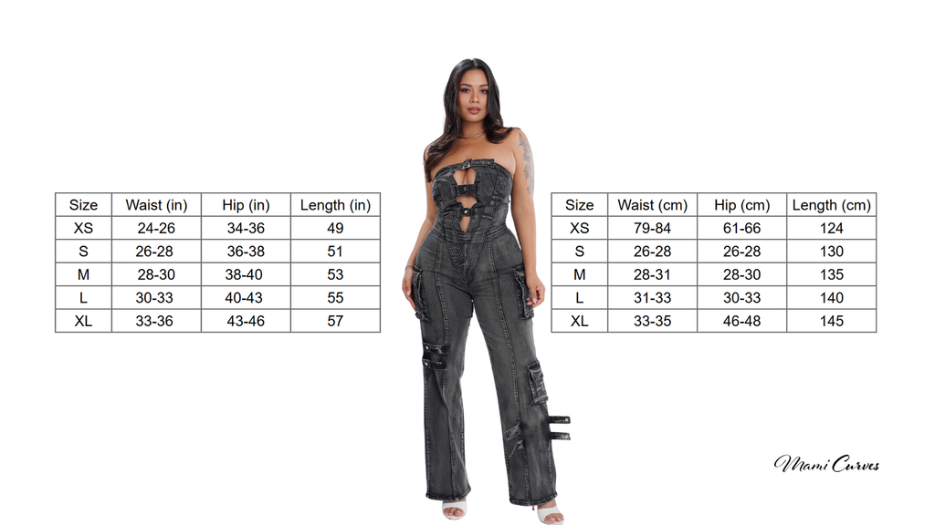 Urban Edge Denim Cargo Jumpsuit