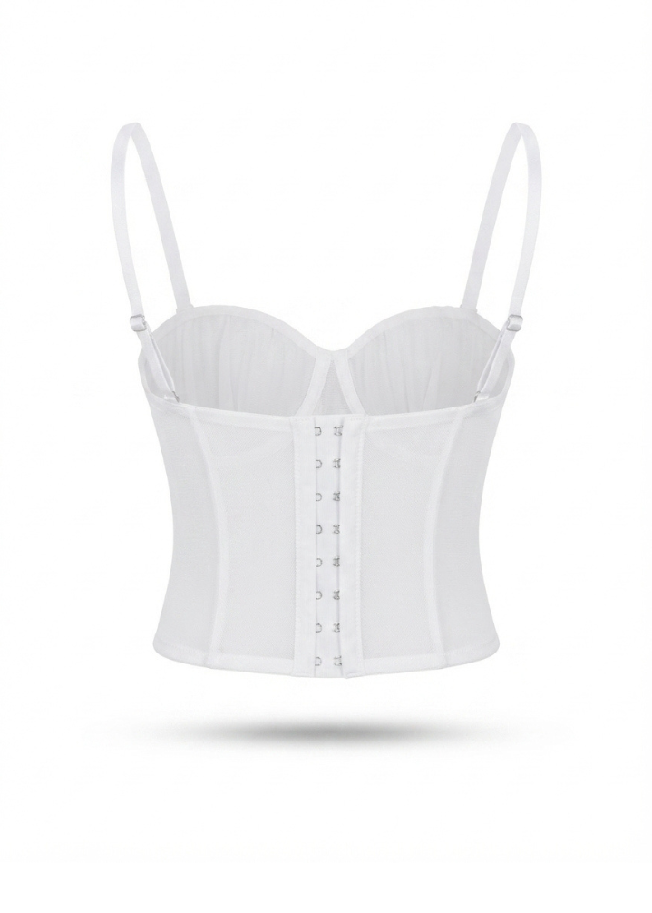 Ethereal Structure Pleated Cup Corset