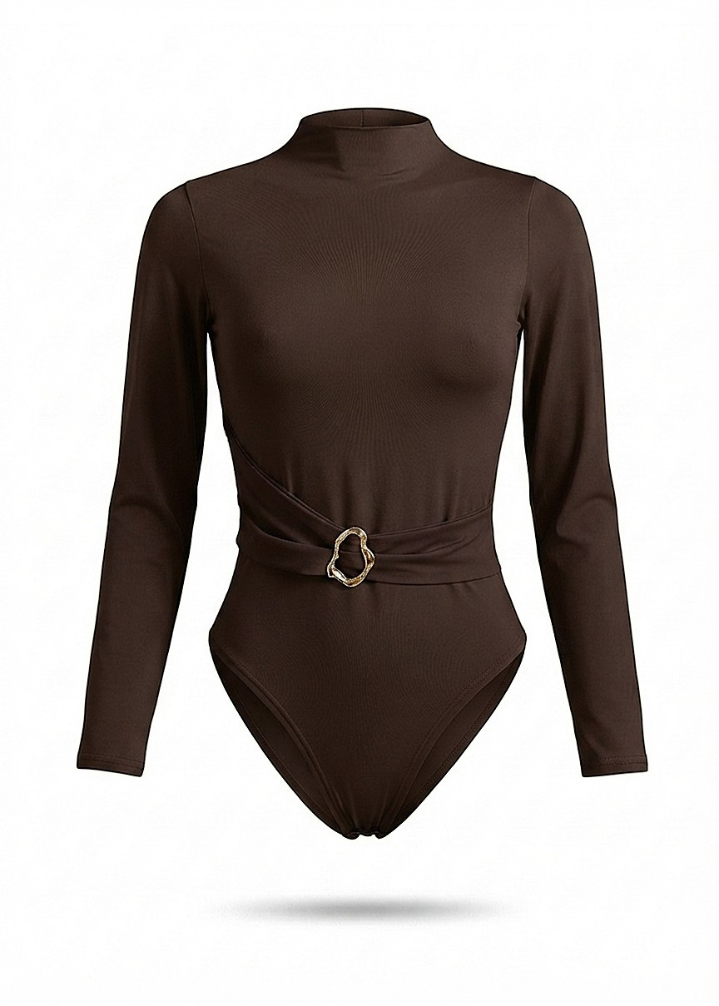 Sleek Silhouette Long-Sleeve Bodysuit