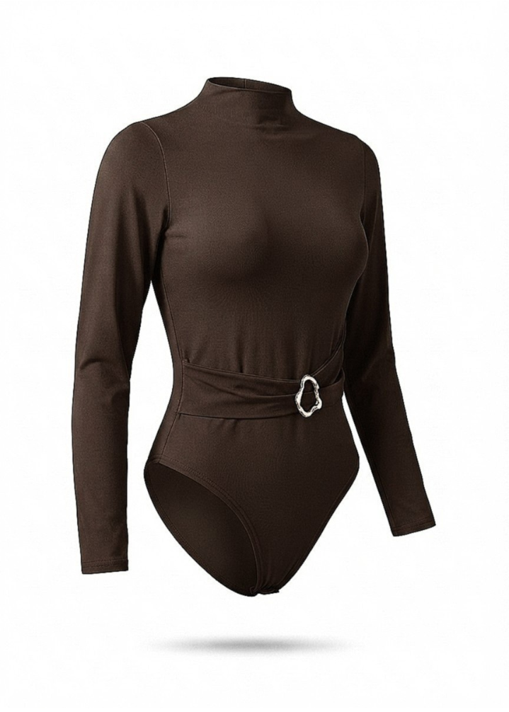 Sleek Silhouette Long-Sleeve Bodysuit