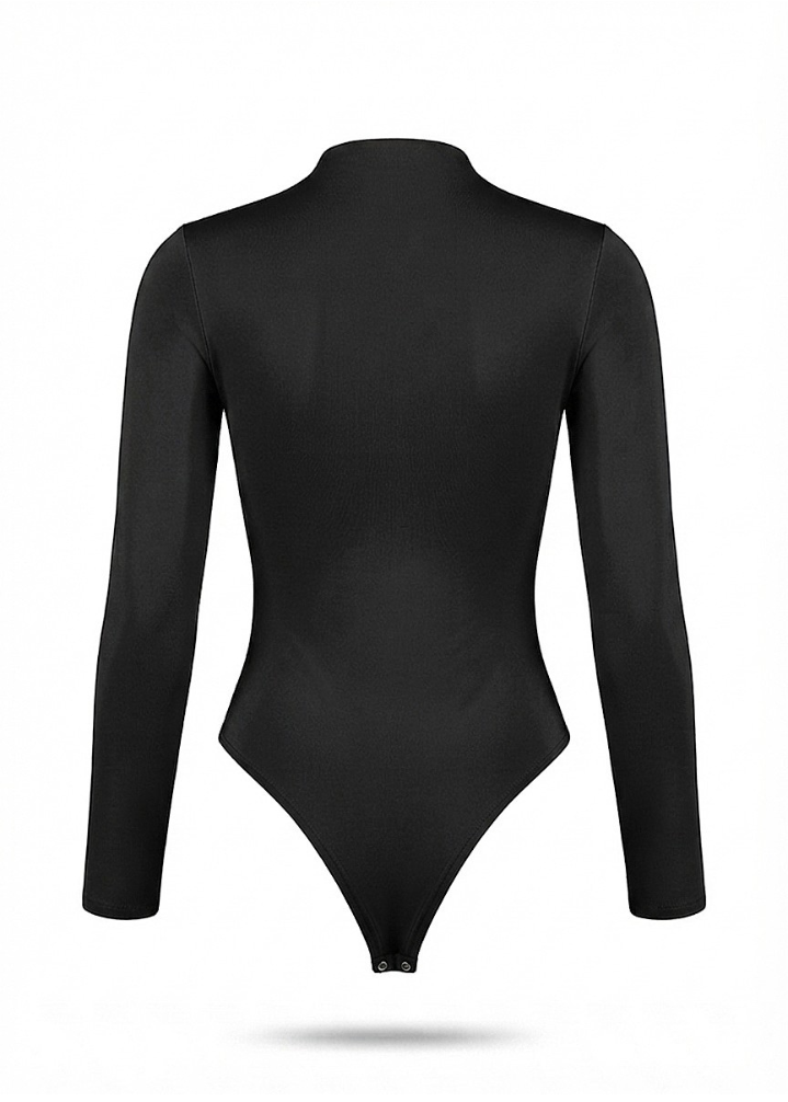Sleek Silhouette Long-Sleeve Bodysuit
