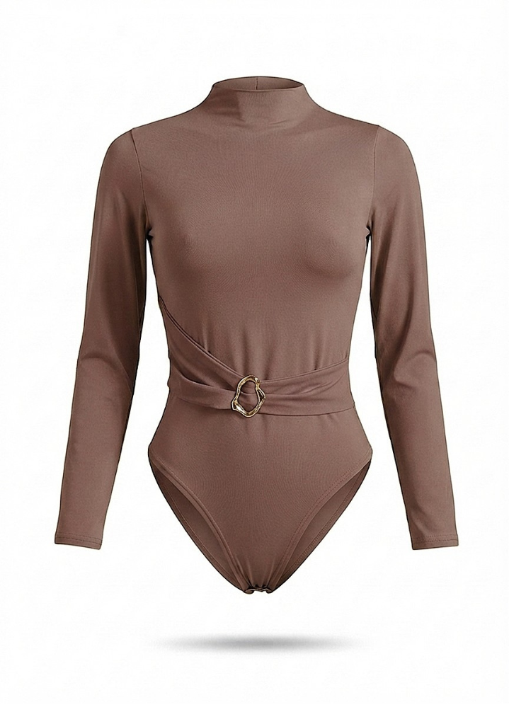 Sleek Silhouette Long-Sleeve Bodysuit