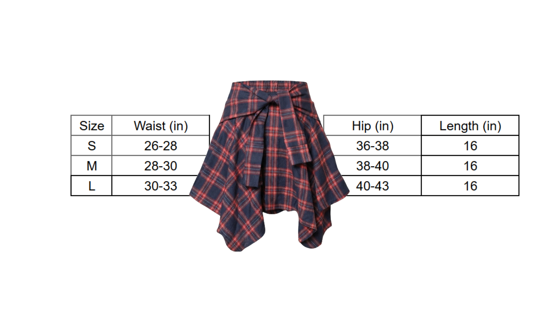 Plaid Streetwear Skirt