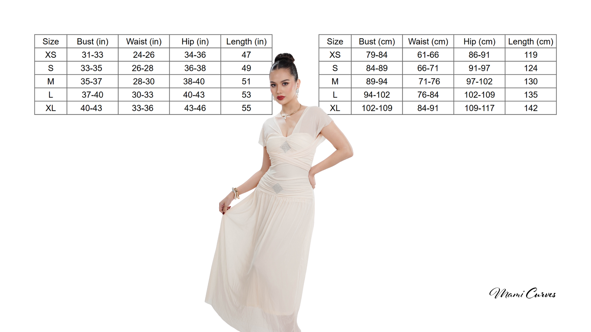 Ivory Soft Mesh Maxi