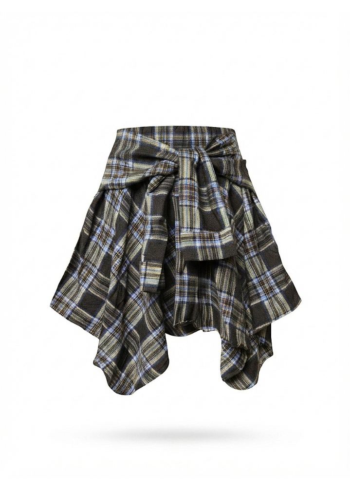 Plaid Streetwear Skirt