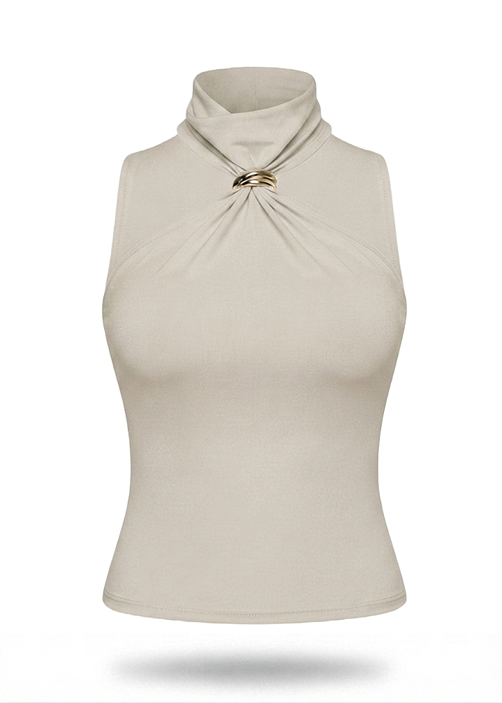 Aurelia Halter Ring Top