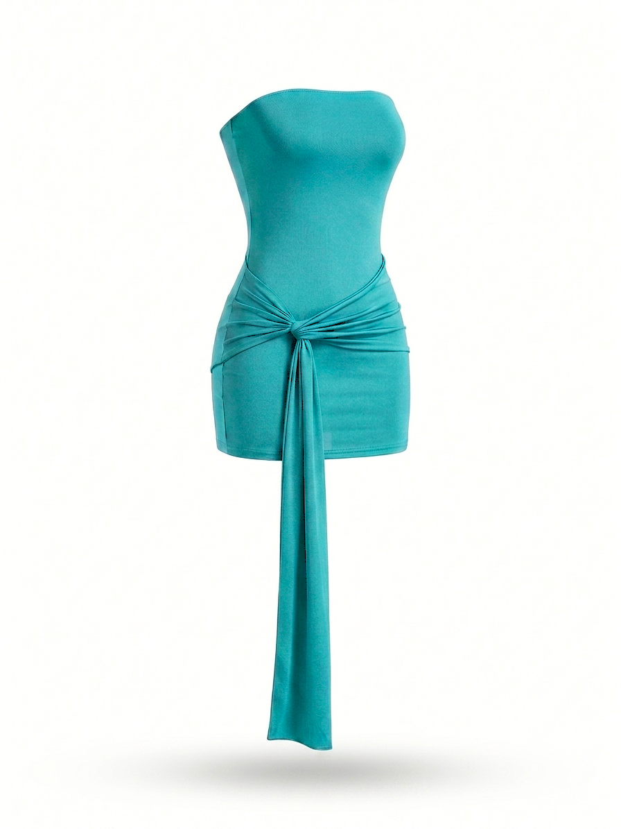 Elysian Drape Mini Dress