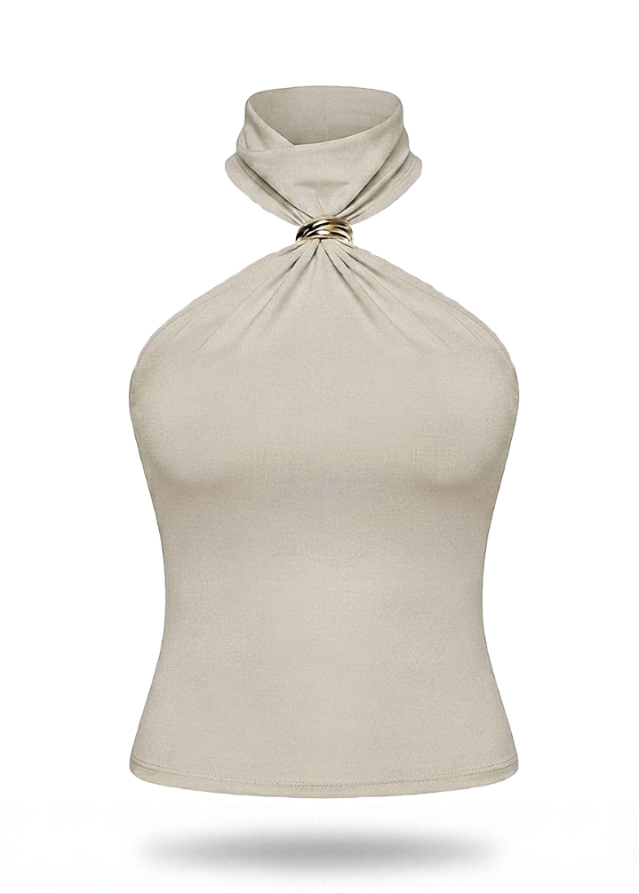 Aurelia Halter Ring Top