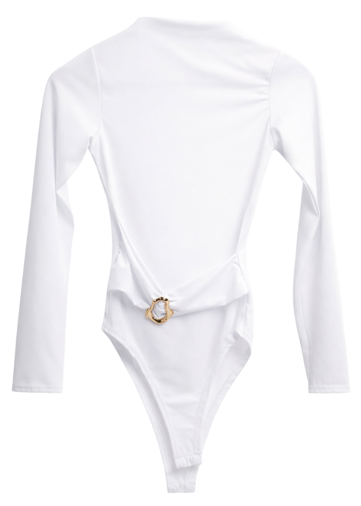 Sleek Silhouette Long-Sleeve Bodysuit