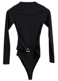 Sleek Silhouette Long-Sleeve Bodysuit