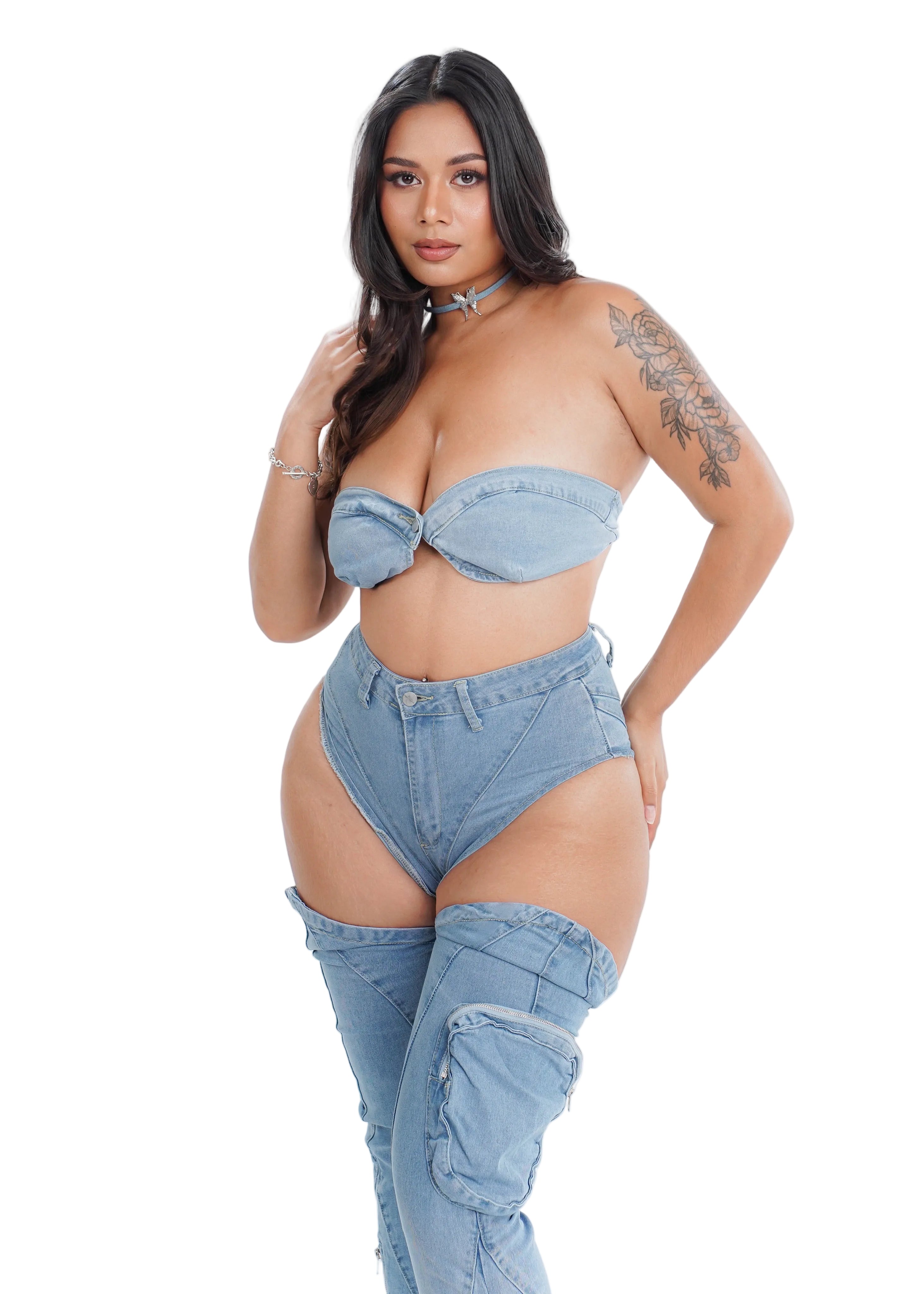 Denim Baddie Set