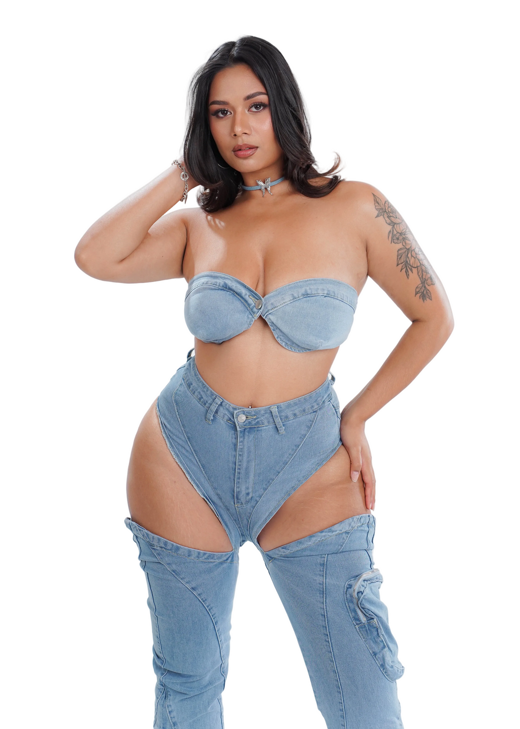 Denim Baddie Set