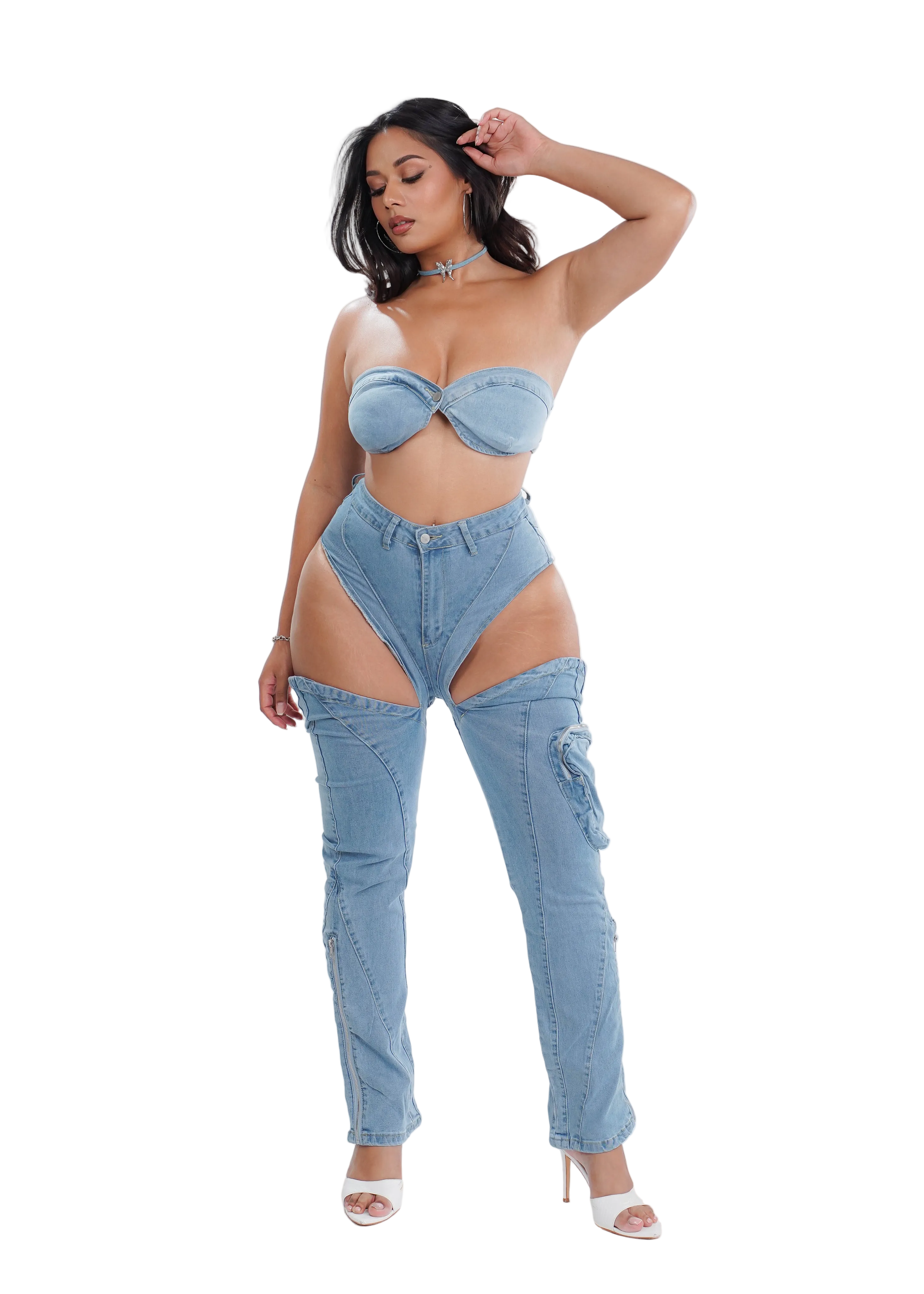 Denim Baddie Set