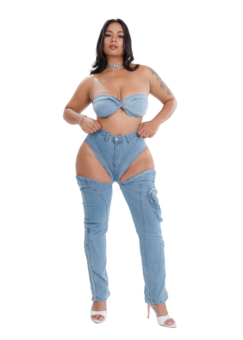 Denim Baddie Set