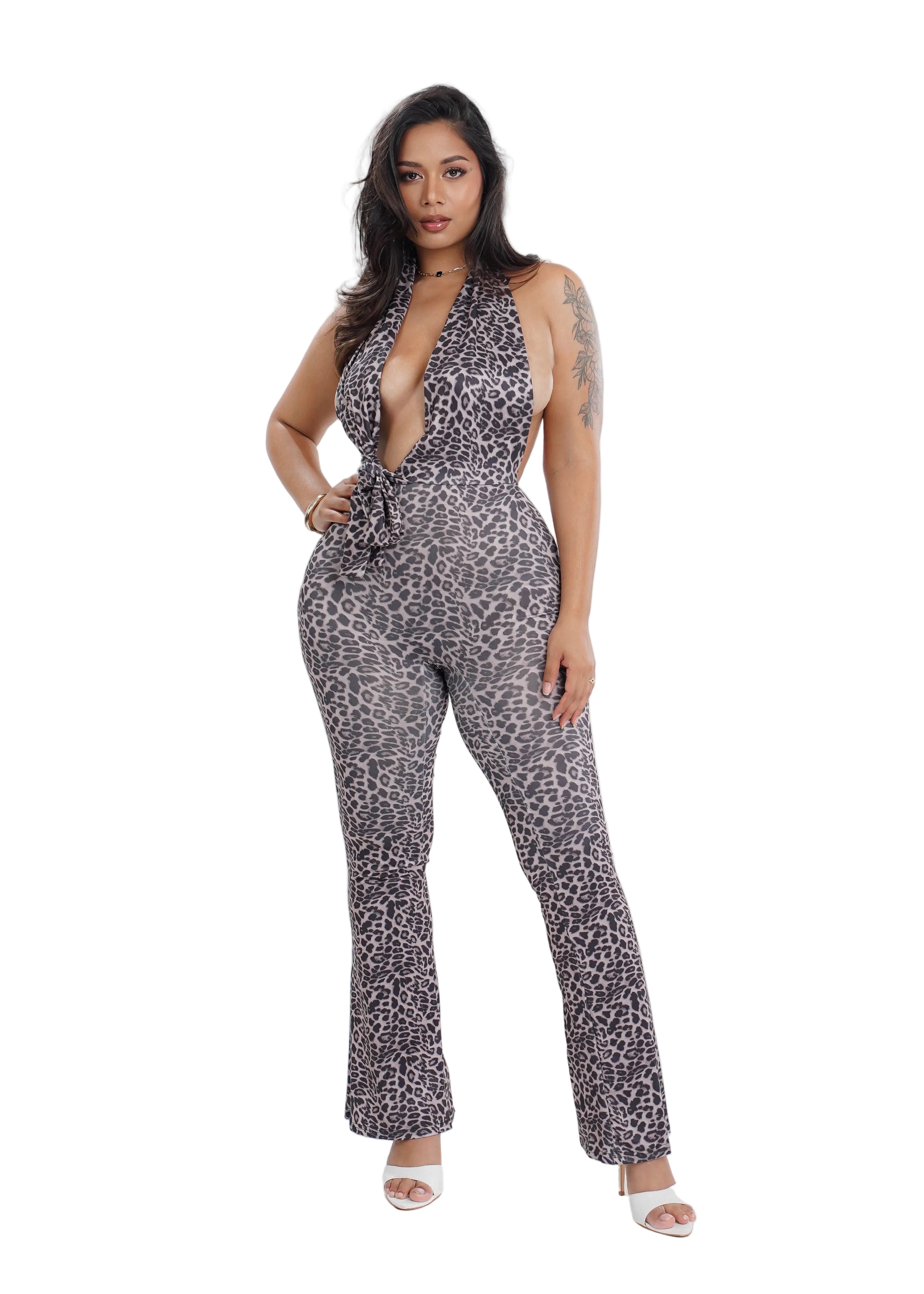 Wild Allure Halter Jumpsuit
