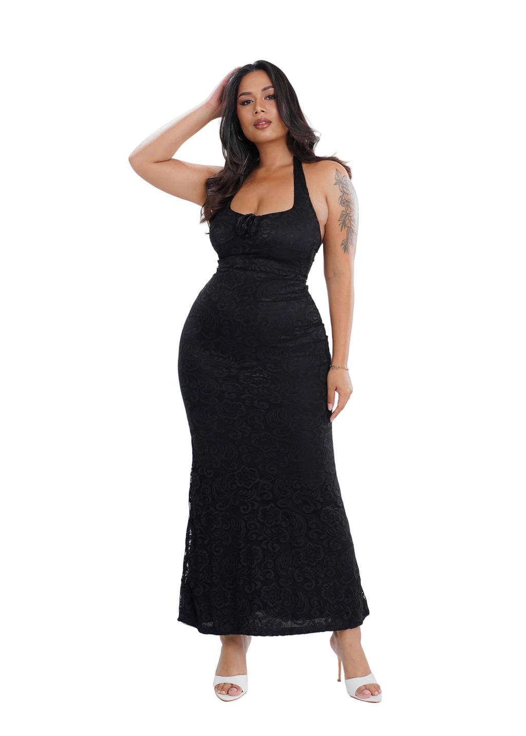 Floral Lace Maxi Dress