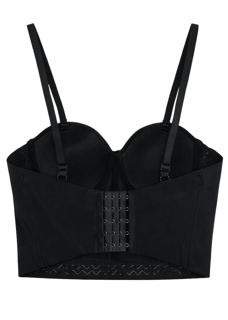 Gilded Glamour Chain Bustier Top