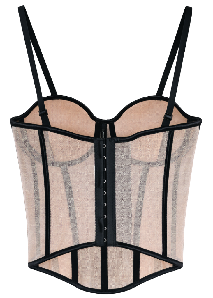 Lace Silhouette Corset Bustier