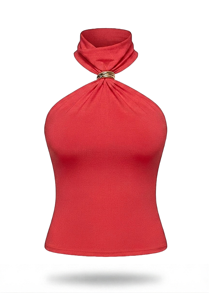 Aurelia Halter Ring Top