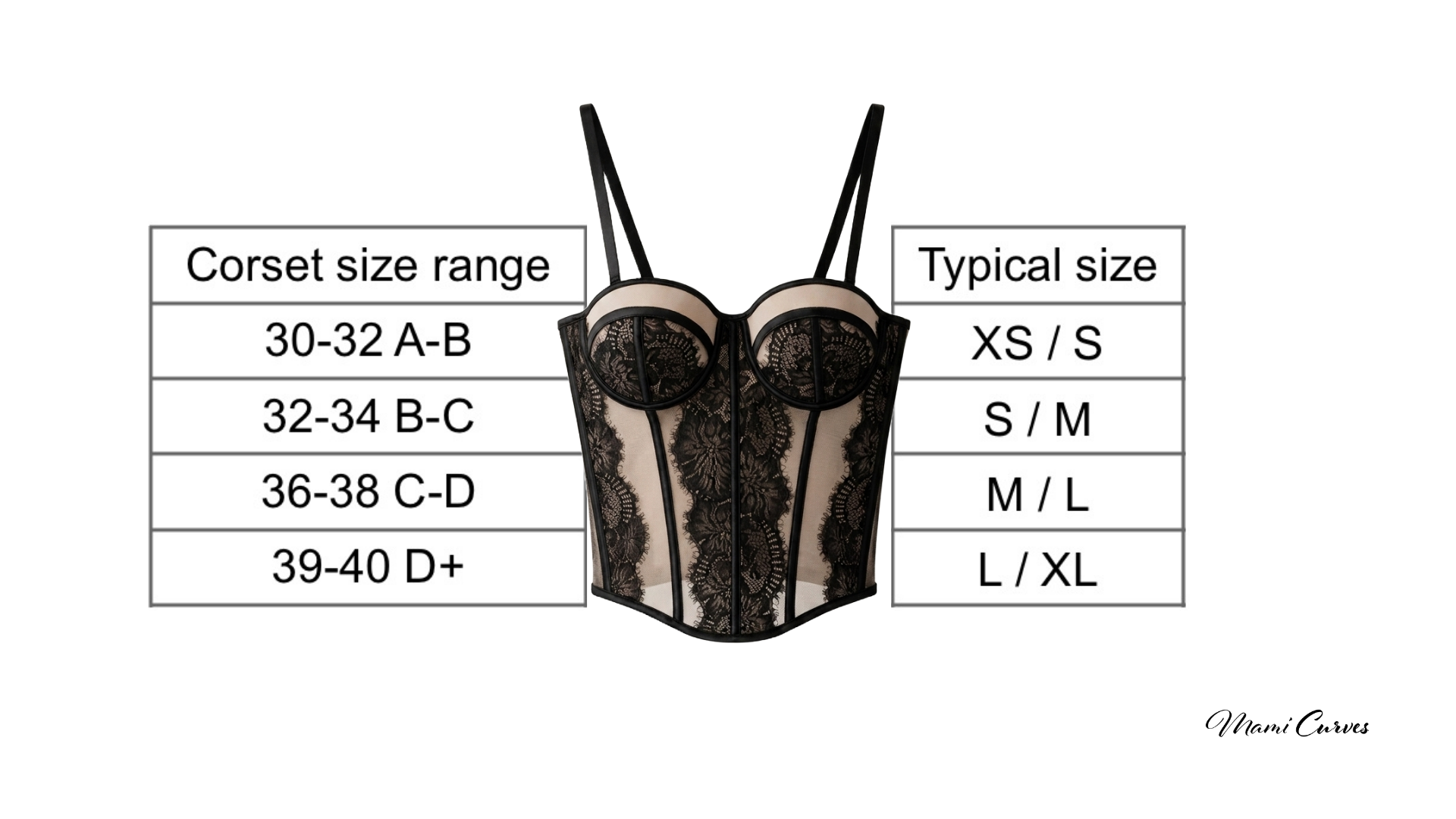 Lace Silhouette Corset Bustier