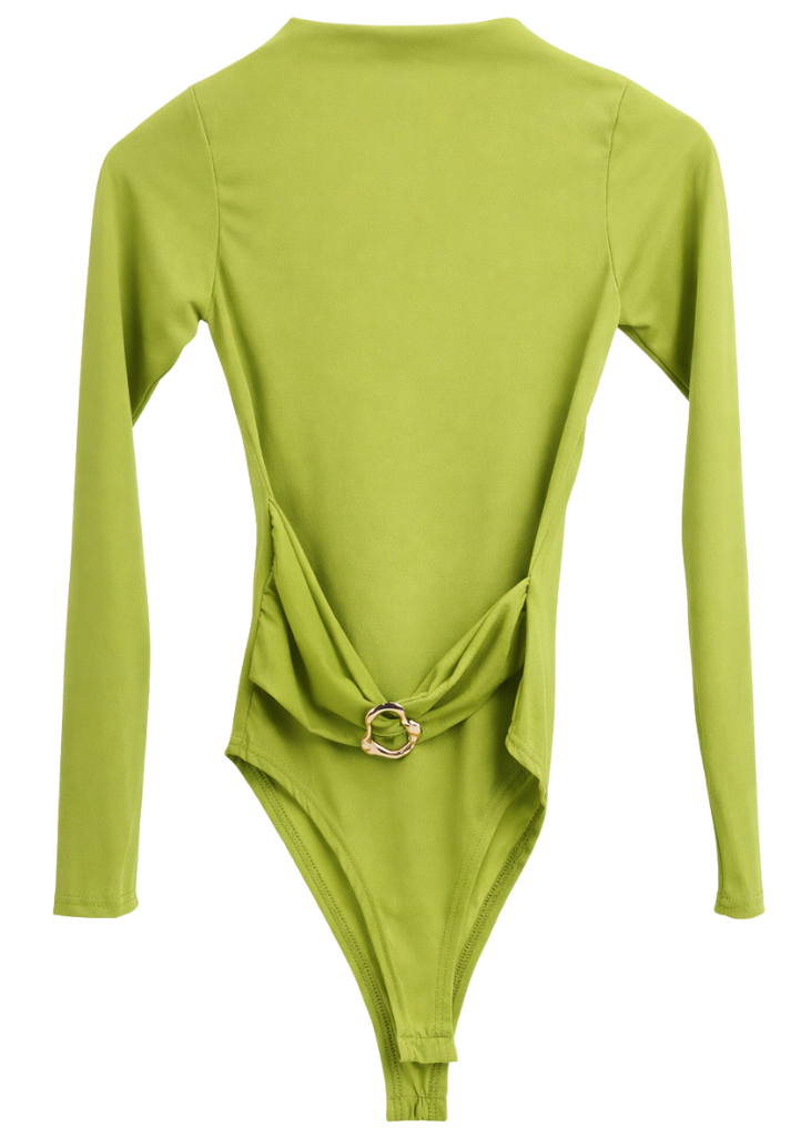 Sleek Silhouette Long-Sleeve Bodysuit
