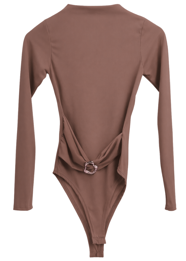 Sleek Silhouette Long-Sleeve Bodysuit