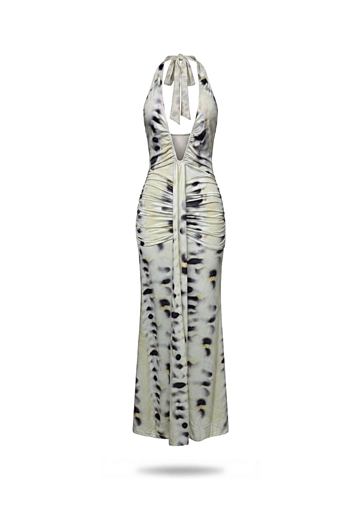Soft Affair Halter Maxi Dress