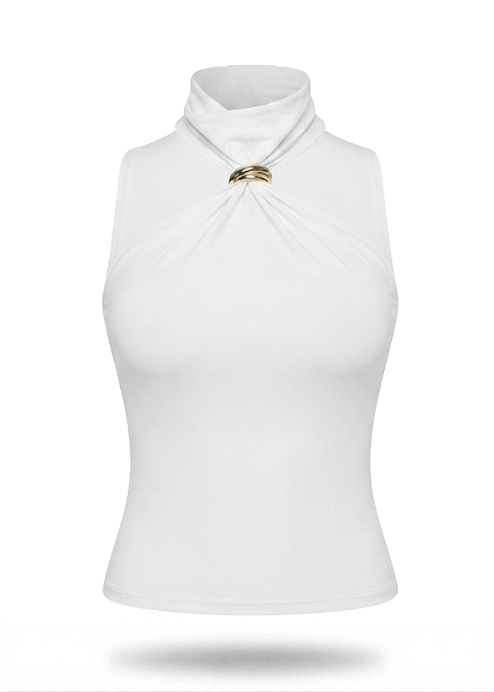 Aurelia Halter Ring Top