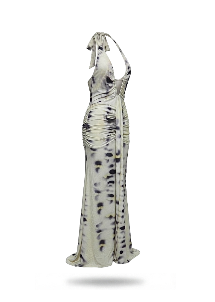 Soft Affair Halter Maxi Dress