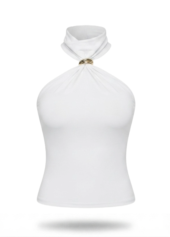 Aurelia Halter Ring Top
