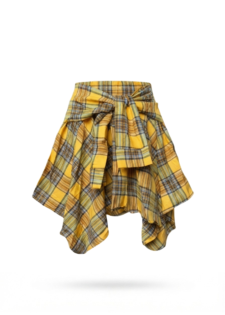 Plaid Streetwear Skirt